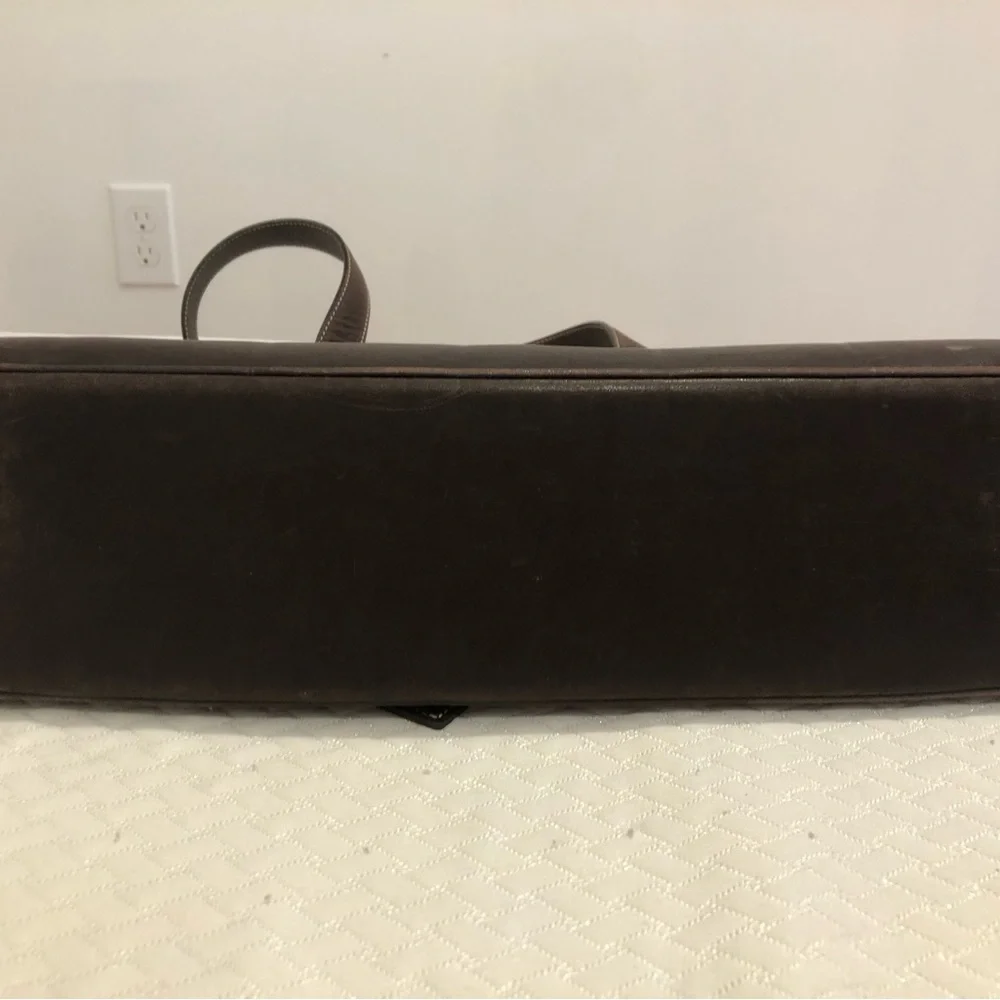 Vintage Leather Coach Tote Bag